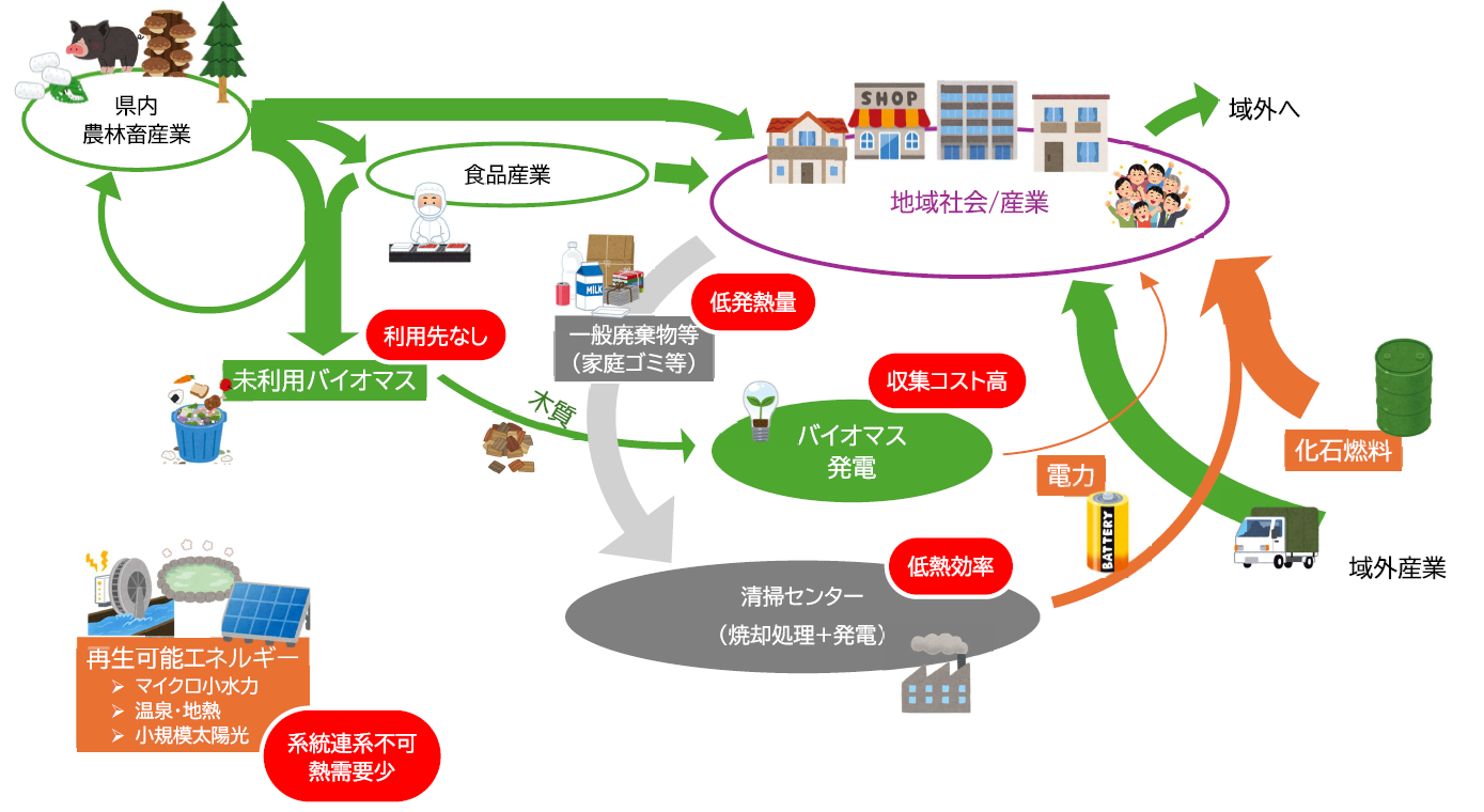 群馬大学「群馬県のＧＸを加速する 地域資源活用新産業創出プラットフォーム整備 プロジェクト」群馬県の現状